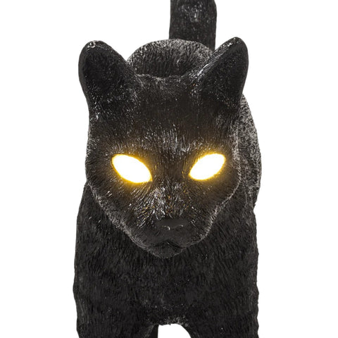 LAMPADA RESINA JOBBY THE CAT CM 46X12 H 52 15041 SELETTI BLACK