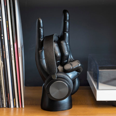 HEADPHONE STAND ROCK ON BLACK LUCKIES