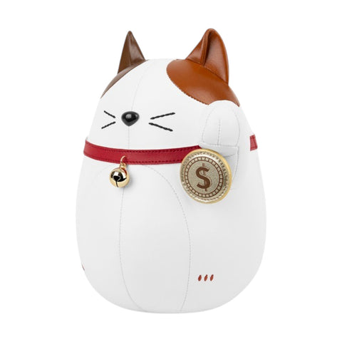 BOOKEND 1KG LUCKY CAT FU PROSPERY ZUBV0348-0110 WHITE AND TAN ZUNY