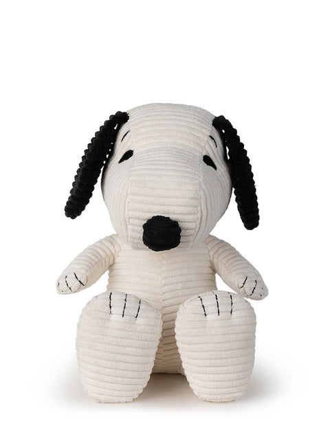 SNOOPY ECO COUDUROY IN GIFTBOX 27CM - 11'' WHITE