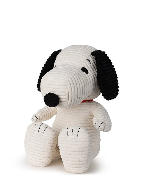 SNOOPY ECO COUDUROY IN GIFTBOX 27CM - 11'' WHITE