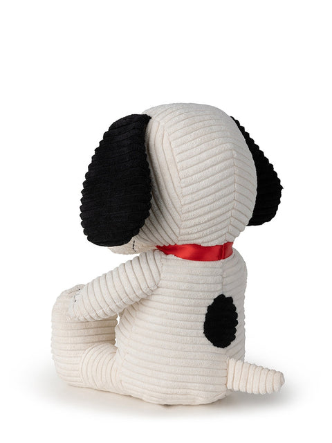SNOOPY ECO COUDUROY IN GIFTBOX 27CM - 11'' WHITE