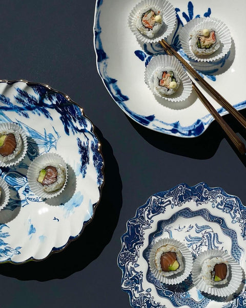 PIATTO DESSERT CLASSIC ON ACID Cm.21,3 h.2,8-WILLOWAVE ART. 11232 SELETTI