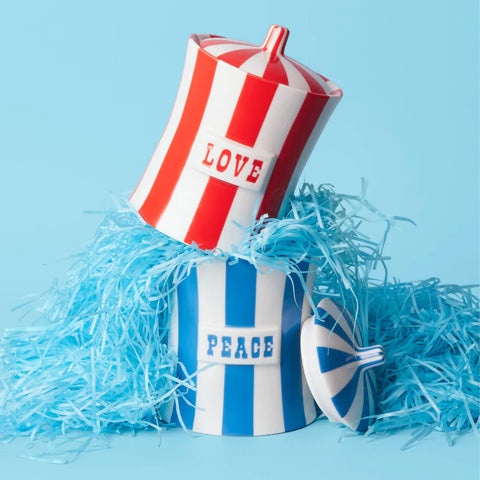 VICE CANISTER LOVE ART. 30784 JONATHAN ADLER RED