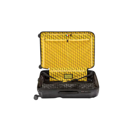 SET 3 TROLLEY CABIN-MEDIUM-LARGE STRIPE CB150 CRASH BAGGAGE BLACK