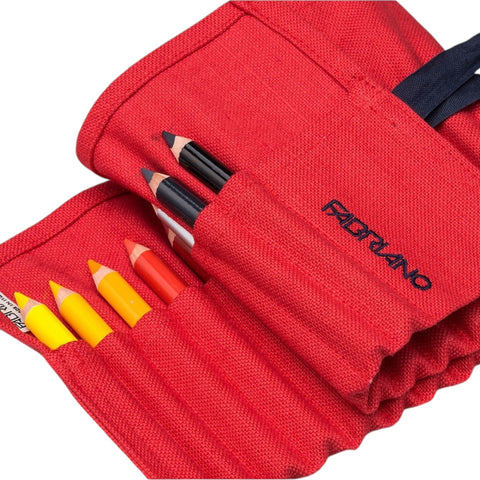 CARTUCCIERA FABRIANO 24 COLORI ROSSO