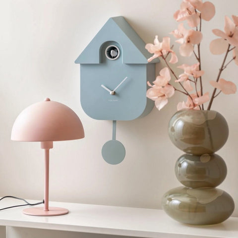 OROLOGIO WALL CLOCK MODERN CUCKOO KA5768LB LIGHT BLUE KARLSSON