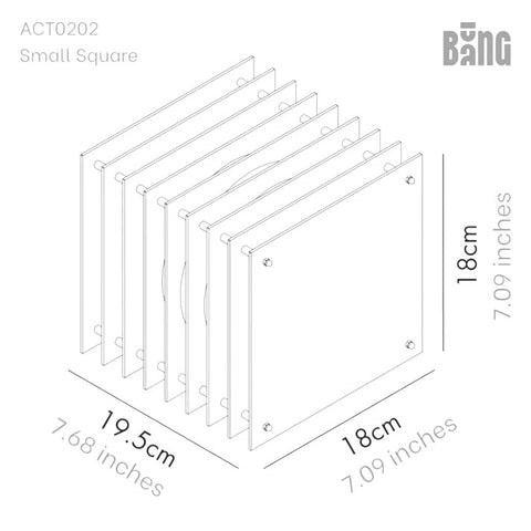 LAMPADA LOP SMALL SQUARE ACRYLIC ACT0202-CE-GREEN BANG