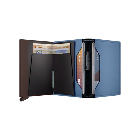 PORTAFOGLIO BANDWALLET MATTE BMA STEEL SECRID BLUE-BROWN