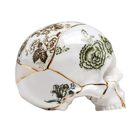 TESCHIO SELETTI IN PORCELLANA KINTSUGI SKULL 09943