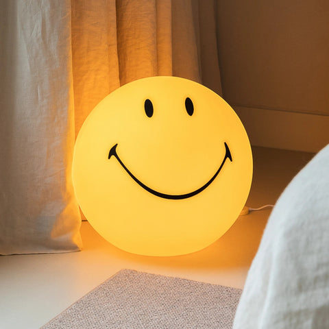 SMILEY FLOOR LAMP XL  45 MM MR. MARIA YELLOW