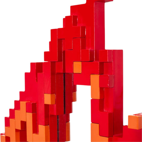 SPECCHIO PIXEL FLAME 17056 RED SELETTI