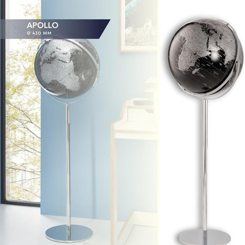 MAPPAMONDO TERRA APOLLO DIAMETRO 43 CM G4322-BKSI/CH BLACK TROIKA