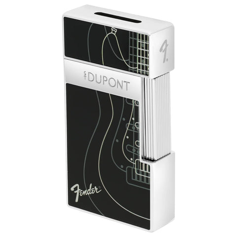 ACCENDINO LI BIGGY FENDER 025025 S.T. DUPONT BLK/CHROME