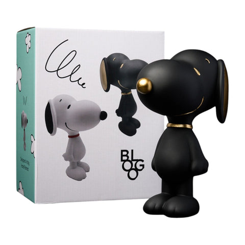 SNOOPY STANDING SNOO12-1204 12CM BLOGO DESIGN BLACK