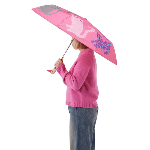 OMBRELLO ARTY CATS FUXIA DUCK HEAD