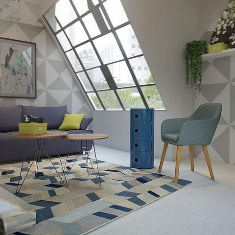 CONTENITORE 4 ELEMENTI 04985/15 KARTELL BLUE