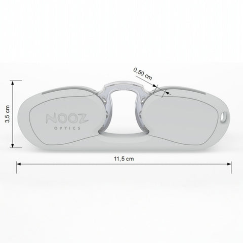 OCCHIALI NOOZ ORIGINAL RECTANGULAR SILVER +2