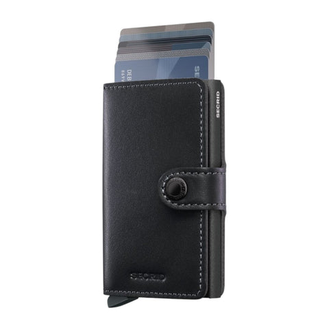 PORTAFOGLIO MINIWALLET ORIGINAL POWDER COAT SECRID BLACK