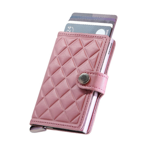 PORTAFOGLIO PREMIUM MINIWALLET EMBOSS DIAMOND SECRID ROSE PINK