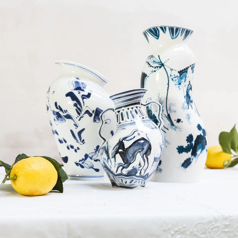 VASO IN PORCELLANA CLASSIC ON ACID KING WEN 11291 SELETTI WHITE