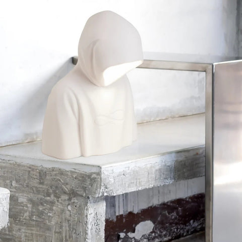 LAMPADA DA TAVOLO IN RESINA BAD GUY CM 28X23 H.35 ART. 15377 SELETTI WHITE