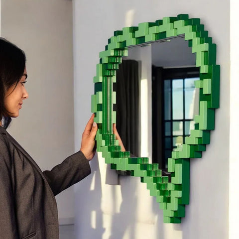 SPECCHIO MESSAGE 72X66 CM 17058 GREEN SELETTI