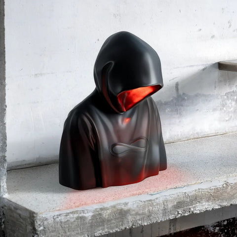 LAMPADA DA TAVOLO IN RESINA BAD GUY CM 28X23 H35 15378 BLACK SELETTI