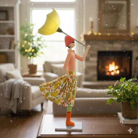 LAMPADA LITTLE GIRL KAYA PARALUME GIALLO SKITSO