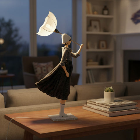 LAMPADA LITTLE GIRL SILVA PARALUME BIANCO SKITSO