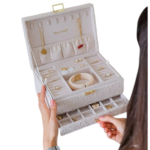 PORTAGIOIE DENISE TEDDY ART. SCAR-DENIS2-TDBN  MAISON SCARLETT BIANCO