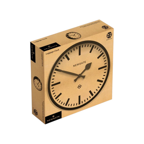 OROLOGIO LUGGAGE WALL CLOCK  LUGG390K BLACK NEWGATE