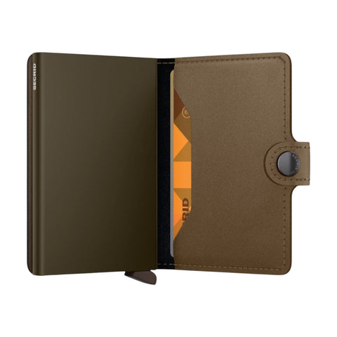 PORTAFOGLIO MINIWALLET MATTE SATINE MMS-BRONZE BROWN SECRID