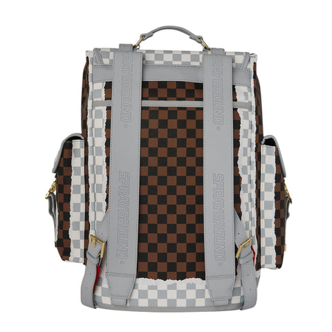 CARTELLA CREAM BROWN TEAR CHECK MONTECARLO ART. 910B8292NSZ SPRAYGROUND