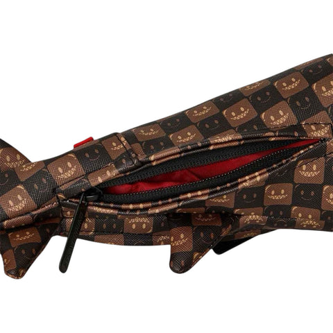 BORSA DUFFLE SHARKS IN PARIS WTF BUBBLE 910D9486NSZ BROWN SPRAYGROUND