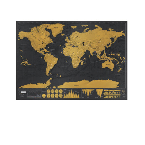SCRATCH MAP DELUXE LUCKIES
