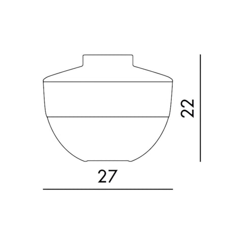 VASO SHIBUYA FUME' GIALLO BLU 01221/33 KARTELL MULTICOLOR