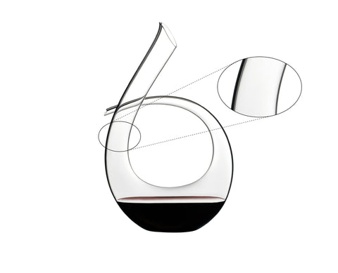 DECANTER HANDMADE BLACK TIE 750 CCM 4100/23 RIEDEL TRANSPARENT