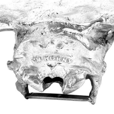 SCULTURA WUNDERKAMMER BISON SKULL 10899 SELETTI GREY