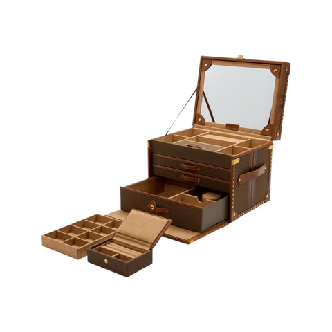 IDA TRUNK JEWELLERY BOX 190041 WOLF 1834 KHAKI