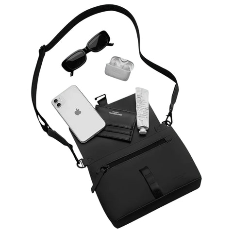 BORSETTA TRACOLLA DARK BLUE / TAUPE ART. SPCBBT GASTON LUGA