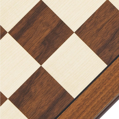 SCACCHIERA NOCE ACERO 52 CM BORDO ARROTONDATO 804555 WOOD DAL NEGRO