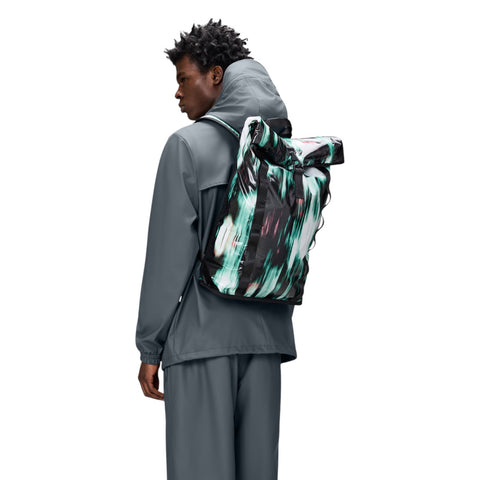 ZAINO SIBU ROLLTOP RUCKSACK W3 14770 RAINS BLUR  MULTICOLOR