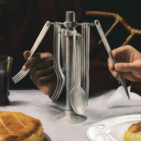 SERVIZIO DI POSATE 16 PZ CON PORTA POSATE ART. VA02SET ALESSI