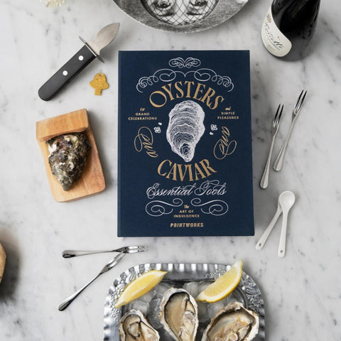 SET THE ESSENTIALS OYSTER & CAVIAR TOOLS PW00785 BLUE PRINTWORKS