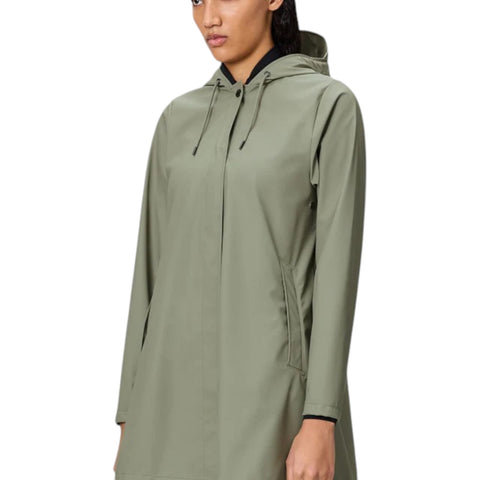 IMPERMEABILE A-LINE W JACKET L W3 18050 RAINS DRIFT GREEN