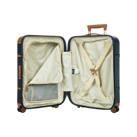 "TROLLEY IATA BRIC'S BELLAGIO 38X55X23 BLUE/LEATHER"