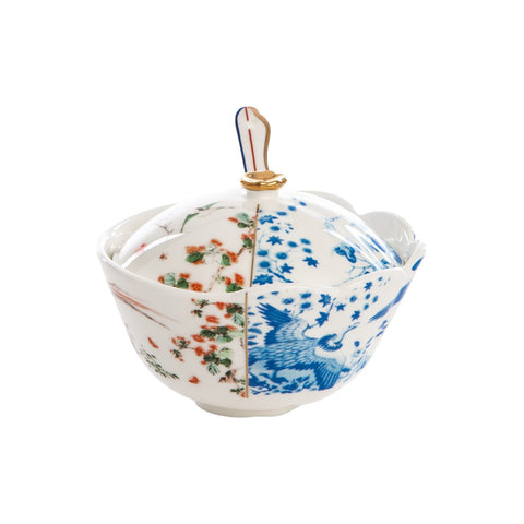SELETTI SUGAR BOWL IN PORCELAIN HYBRID MAURILIA ART. 9748