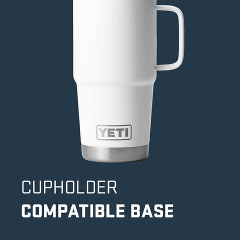 RAMBLER TRAVEL MUG YETI WHITE