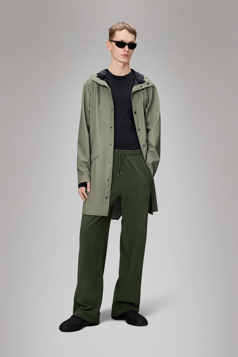 IMPERMEABILE LONG JACKET L W3 12020 RAINS DRIFT GREEN